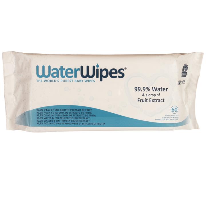 دستمال مرطوب کودک واتر وایپس بسته 60 عددی